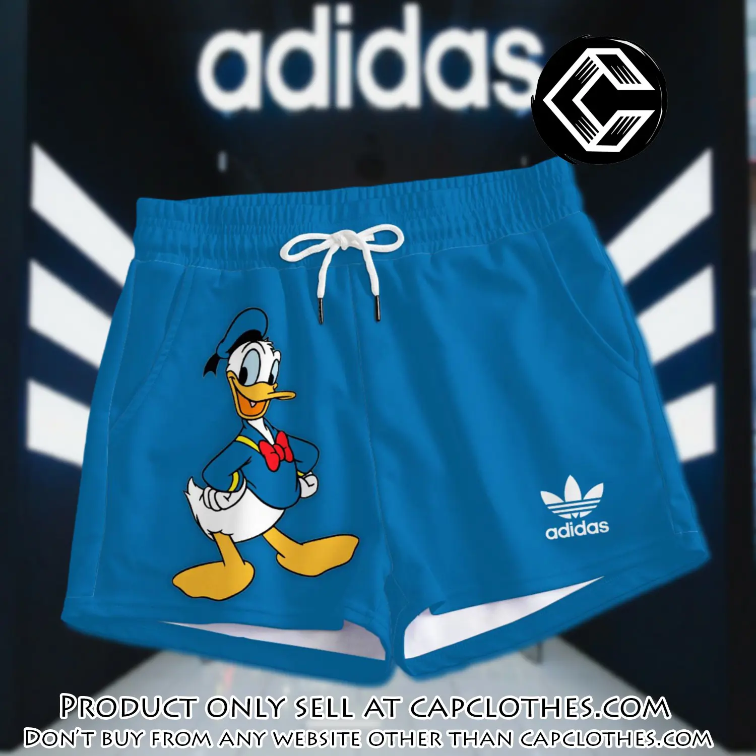 Premium donald duck in adidas women shorts lady beach shorts wms1079 cc1927180